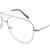 EyekepperFlieger Design Metallrahmen Federscharniere Brillen Silber