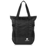 FOREGOER Leichter Reise Shopper Rucksack Faltbarer Reisetasche- Schwarz