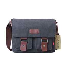 Fafada Herren Unisex Canvas Schultasche Freizeit Vintage Retro Umh?ngetasche Handtasche Messenger Bag