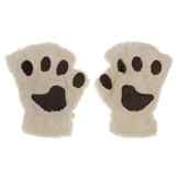 FakeFace® Winter Süße Pfote Fingerlose Handschuhe Fäustlinge Wärmehaltung