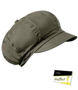Fiebig Damenballonmütze Ballonmütze Ballonkappe Regenmütze Herbstmütze wasserabweisend beschichtet Waterstop für Frauen (FI-52683-W16-DA0) inkl. EveryHead-Hutfibel