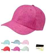Fiebig Damenbasecap Basecap Baseballcap Sommercap Kappe Streetwear einfarbig melange größenverstellbar für Frauen (FI-67420-S16-DA1) inkl. EveryHead-Hutfibel