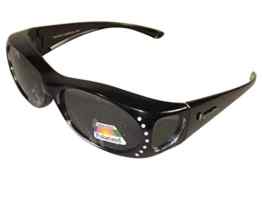 Figuretta Sonnen-Überbrille Straßdesign UV400 Polarisiert für Brillenträger Polbrille