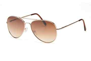 Filtral Pilotenbrille | Sonnenbrille Damen aus Metall in Gold mit Federbügelscharnier | Fliegerbrille verspiegelt Flash Mirror, Verlaufstönung F3011507