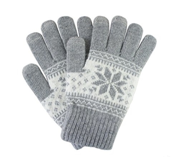 Fletion Mädchen Damen Herren Jungen Winter Voll Finger Handschuhe Winter Wärmer Strick Handschuhe Intelligente Touchscreen Texting Handschuhe für iPhone iPad Samsung Smart Phone