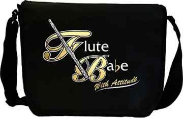 Flute Babe Attitude – Sheet Music Document Bag Musik Notentasche MusicaliTee