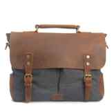 Fresion Mens/Womens Herren Vintage Messenger Bag Umhängetasche Aktentasche Schultertasche 14 Zoll Laptoptasche