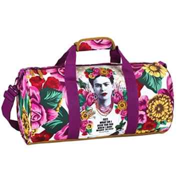 Frida Kahlo Damen Mädchen Sporttasche Reisetasche Weekender (S787), 50 x 25 x 25 cm