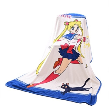 Fuman Sailor moon Anime Manga Kuscheldecke Sofadecke Wohndecke Decke150x120cm