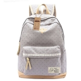 G2Plus Leichte Schulrucksack mit Polka Dots Nette Canvas Schultaschen Damen Mädchen EXTRA Groß Daypacks Rucksäcke Modische Backpack mit Laptop Fach 33 cm * 45 cm * 16 cm – Little Princess