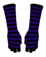 Gestreifte Armstulpen Handschuhe – Lila Gestreift