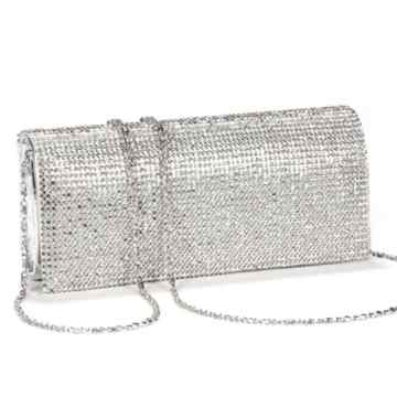 Girly HandBags Neu Diamanten Perlen Unterarmtasche hart Schachtel Abend Lackleder klein Hochzeits Diamant