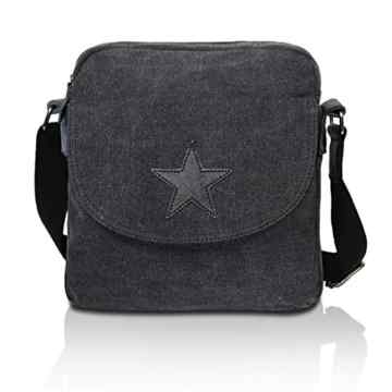 Glamexx24 Damen Tasche Schultertasche Umhaengetasche mit Stern Muster Tragetasche