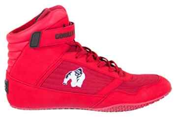 Gorilla Wear Bodybuilding Schuhe High Tops Schwarz und Rot