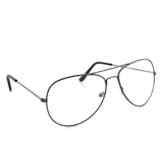 HENGSONG Klassische Brille Metallgestell Brillenfassung Vintage Pilot Brille Dekobrillen