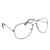 HENGSONG Klassische Brille Metallgestell Brillenfassung Vintage Pilot Brille Dekobrillen