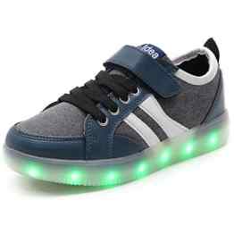 HUSK’SWARE Cowboy LED Schuhe 7 Colour USB Charging LED Bright Trainers Sportschuhe Kinder Sneakers Damen Herren Jungen Mädchen Schuhe Shoes