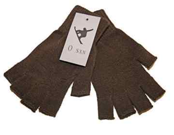 Halbfinger Handschuhe Einfarbig Dehnbar Sieben Farben Herren Damen Kinder