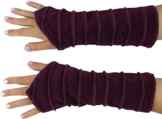 Handstulpen Armstulpen aus Samtstoff / Handstulpen