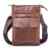 Hengying Echt Leder Kleine Schultertasche Herrentasche Messenger Tasche mit Viele Fächer für iPad Mini Reise Alltag Urlaub