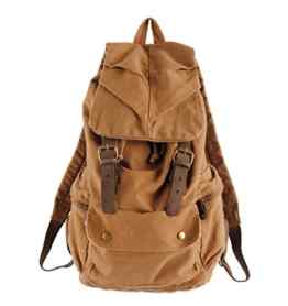 Herren Damen Vintage-Rucksack Canvas Rucksack Schultasche Schultasche Tasche Wandern Daypacks Snowboard-Rucksäcke (Khaki)