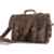 High Quality Handmade Bags Herren-Aktentasche / Laptoptasche / Umhängetasche, Leder, handgemacht, Farbe Dark Coffee, 39 x 7,6 x 29 cm