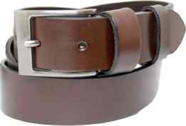 Hristos Unisex Erwachsene Ledergürtel Gürtel 100% Büffelleder 4Mm Dickes Leder