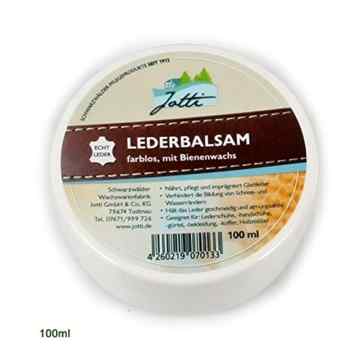 Jotti Lederbalsam 100 ml Lederpflege für Schuhe und Taschen aus Leder Lederfett farblos