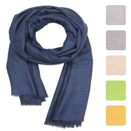 KASHFAB Kaschmir-Frauen Mens-Winter-Art- und Weiseebener Schal, Wool Silk Stola, weicher langer Schal, warmer Pashmina