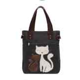 KAUKKO Damen Vintage Canvas Schultertasche