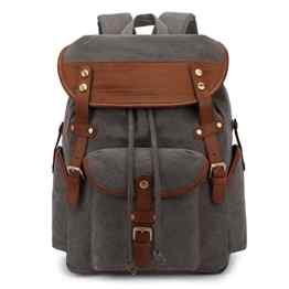 KAUKKO Herren Damen Stylischer Rucksack Segeltuch Leichtgewicht Laptop Rucksäcke