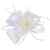 Kapmore Frauen Hochzeit Haar Clip Hut haarschmuck blumen Fascinator mit Schleier Perlen Feder