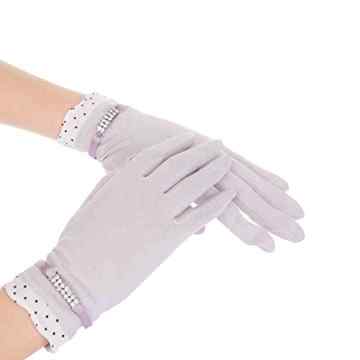 Kenmont Damen einfarbig Summer Sun UV-Schutz, für Auto-Handschuhe aus Baumwolle