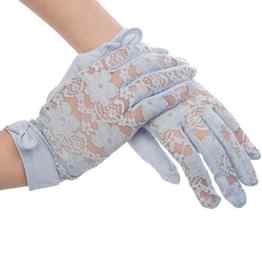 Kenmont Sommer-Frauen-Sun Damen UV-Schutz im Freien Baumwollspitze Driving Abendhandschuhe