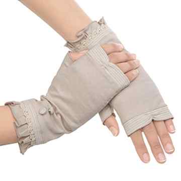 Kenmont Sommer-Frauen-Sun UV-Schutz im Freien 100% Baumwolle Driving Handschuhe Fäustlinge
