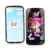 Kit Me Out TPU-Gel-Hülle + Displayschutzfolie mit Mikrofaser-Reinigungstuch für Motorola Moto G ( 2014 ) 5″ Zoll 2nd Generation – Schwarz Bunte Schmetterlinge