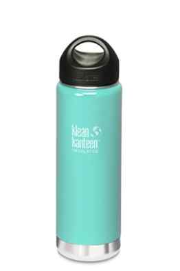 Klean Kanteen 8020084 Vakuumisolierte Trinkflasche „Wide“ 592 ml, Edelstahl, türkis