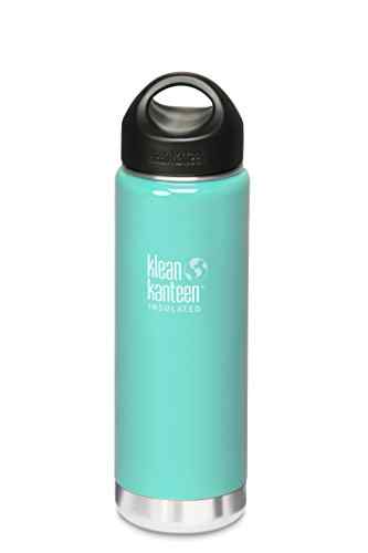 Klean Kanteen 8020084 Vakuumisolierte Trinkflasche „Wide“ 592 ml, Edelstahl, türkis