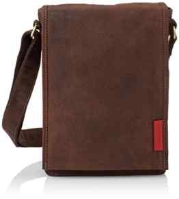 Kleiner Unisex Messenger-Bag / Herrentasche aus geöltem Buffalo Leder . The ‚Everyday‘ Bag.