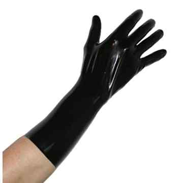 Kurze Latex – Handschuhe in verschiedenen Größen und Farben