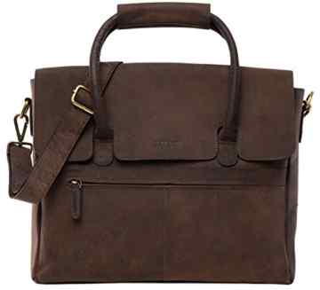 LEABAGS Alexandra Umhängetasche aus echtem Büffel-Leder im Vintage Look