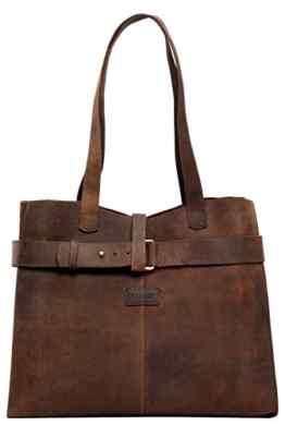 LEABAGS Meru Shopper aus echtem Büffel-Leder im Vintage Look