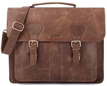 LEABAGS Scottdale Aktentasche aus echtem Büffel-Leder im Vintage Look