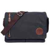 LOSMILE Unisex Vintage Canvas Umhängetasche Schultertasche Messenger Bag für Arbeit Uni Reise Sport,Herren Retro Canvas Freizeit Handtasche.