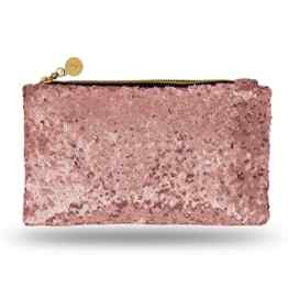 Lady Donovan – Clutch – Edle Abendtasche für Damen und Mädchen – Portemonnaie mit Reißverschluß – ideal für die Party oder Hochzeit – glitzernd