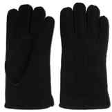 Lammfell Handschuhe Fingerhandschuhe schwarz