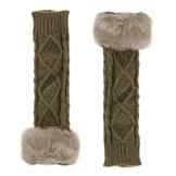 Lange Strick Armstulpen Stulpen Pulswärmer winter fingerlose Handschuhe Farbwahl