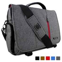 Laptoptasche, Snugg – Graue Notebooktasche – Umhängetasche für Laptops mit einer Bildschirmdiagonale von bis zu 15.6 Zoll