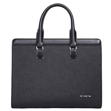 Leathario Damen Herren Ledertasche Umhängetasche Aktentasche Laptoptasche Arbeitstasche Businesstasche Messenger Bag