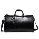 Leathario Herren Ledertasche Handtasche Handgep?ck koffer leder Reisetasche Vintage Retro Weekender Bag